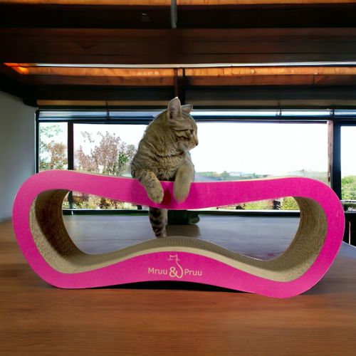Drapak dla kota LEON | różowy | 78x28x24 cm | MruuPruu na Arena.pl