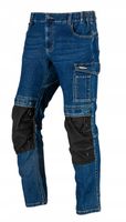 Spodnie robocze jeansowe męskie slim 280g niebieskie Lahti Pro L40550 L