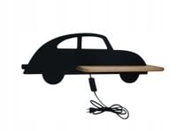 Candellux CAR Kinkiet LED 4W Czarny/Jasne Drewno 4000K IP20