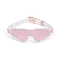 maska white & pink fairygoat leather blindfold liebe seele