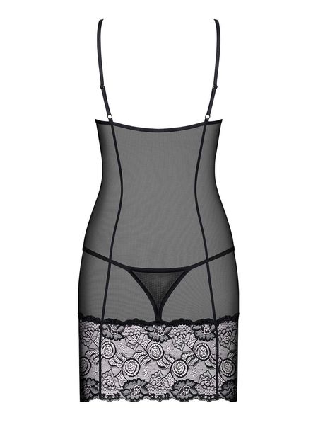 Alluria koszulka i stringi czarne Obsessive S/M zdjęcie 4