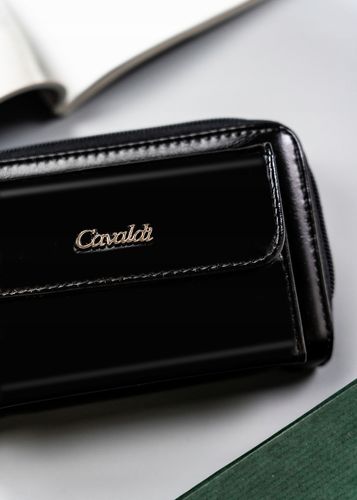 duży, poziomy portfel damski ze skóry ekologicznej - 4u cavaldi na Arena.pl