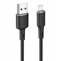 Kabel przewód do iPhone MFI USB - Lightning 2.4A 1.2m czarny