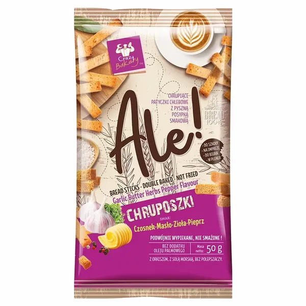 Ale! Chruposzki Czosnek - Masło 50g zdjęcie 1