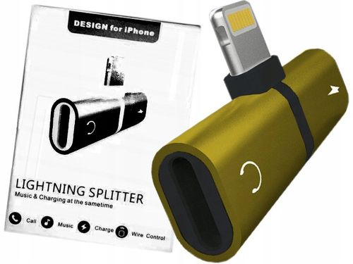 Adapter 2in1 Lightning 8pin splitter przejściówka 2inOn na Arena.pl