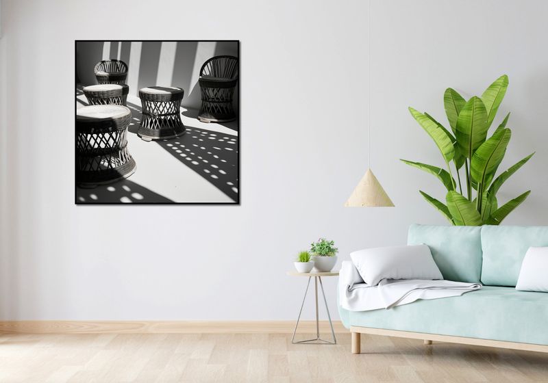 Plakat 100x100cm Gra Świateł zdjęcie 4