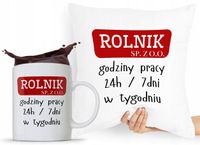 Zestaw Poduszka + Kubek Dla Rolnika Prezent Z Nadrukiem Ze Zdjęciem