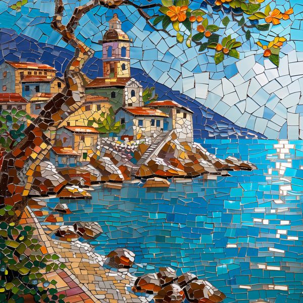 Plakat 20x20cm Mozaikowa Układanka zdjęcie 1