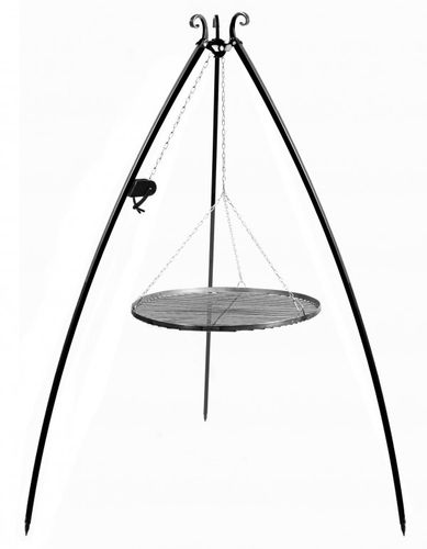 GRILL OGRODOWY COOKKING Z KOŁOWROTKIEM, STALOWY ŚREDNICA 50 WYSOKOŚĆ 200 na Arena.pl