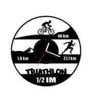 Zegar ścienny z płyty winylowej Triathlon 1/2 IM 36.8