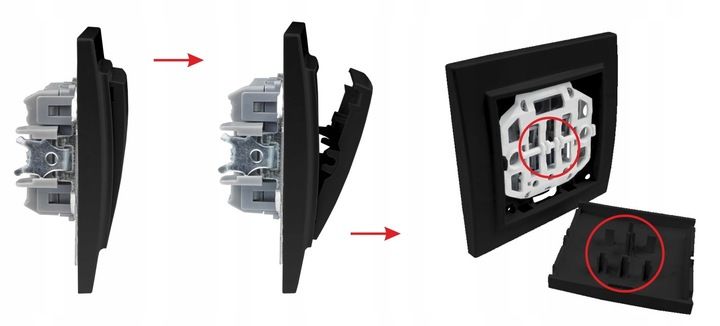 QUADRA GNIAZDKO Z BOLCEM 2X USB DO RAMEK 230V 2.1A zdjęcie 3