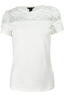 Kremowa Bluzka, Koronka (D) - 40 / L