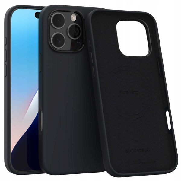 Spacecase Pure Mag iPhone 16 Pro Max black zdjęcie 1