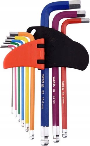 YATO ZESTAW KLUCZE IMBUSOWE TORX + IMBUS Z KULKĄ DŁUGIE T10-T50 1,5-10 18sz na Arena.pl
