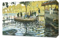 Obraz 60x40cm La Grenouillère, Monet Vintage do Salonu