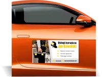Magnes na samochód auto reklama magnetyczna 60x30cm USŁUGI HYDRAULICZNE