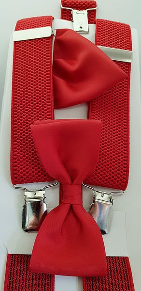 KOMPLET CZERWONE SZELKI Z MUCHĄ MUSZKĄ I POSZETKĄ zdjęcie 7