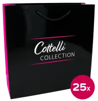 cottelli collection torby papierowe laminowane 30x10x30 cm zestaw 25 sztuk