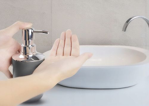 ZESTAW ŁAZIENKOWY 6 ELEMENTÓW AKCESORIA DO WC KOSZ DOZOWNIK SZARY na Arena.pl