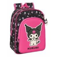Plecak szkolny Kuromi Czarny Fuksja 26 x 34 x 11 cm
