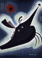 Plakat 13x18cm Pointed Black, Wassily Kandinsky Vintage do Salonu
