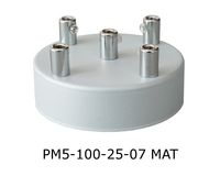 Podsufitka metalowa 5 otworów jasno szary + chrom