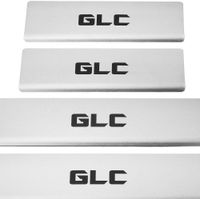 Listwa progowa MERCEDES GLC X253 Stal nierdzewna 304 mat z czarnymi literam