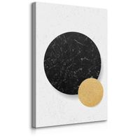 Obraz Do Sypialni Marmur Koła Figury Geometryczne Styl Glamour 20cm x 30cm