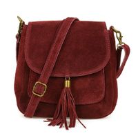 Torebka skórzana Damska Zamszowa Listonoszka retro X40