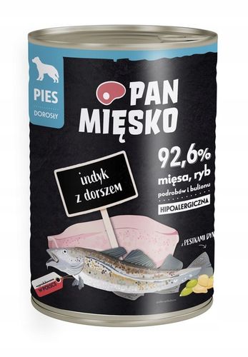 Karma dla psa Pan Mięsko 12 x 400g Mix Smaków york buldog maltańczyk na Arena.pl