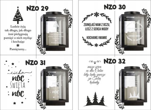 Latarenka na cmentarz z imieniem datą pamiątkowy znicz z osobistym tekstem na Arena.pl