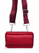 Torebka listonoszka portfel etui na telefon pasek BOHO czerwony LDA010