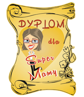 dyplom dla super mamy  18 x 13 cm.   p556w1