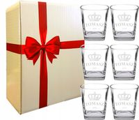 SZKLANKI do WHISKY z grawerem prezent