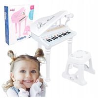 ORGANY PIANINO ELEKTRONICZNE KEYBOARD DLA DZIECI MIKROFON KARAOKE 37 KLAW