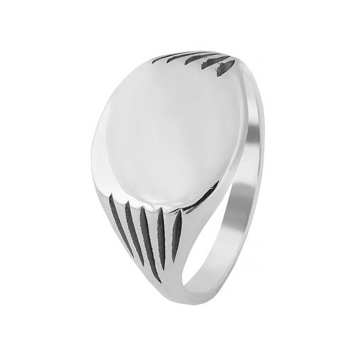 Sygnet srebrny pr. 925 Elegancki Pierścień Polerowany + Grawer | r. 22 na Arena.pl