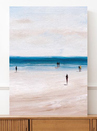 Obraz na płótnie abstrakcja plaża 80x120 cm na Arena.pl