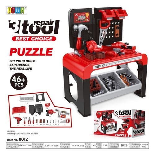 Kompaktowy Warsztat Dla Dzieci 3+ Zestaw Małego Majsterkowicza 46 El. na Arena.pl