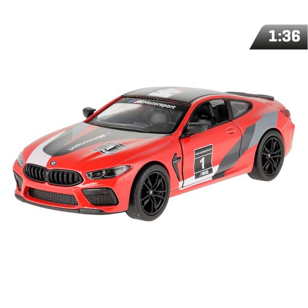 Model 1:38, BMW M8 Competition Coupe, czerwony zdjęcie 1