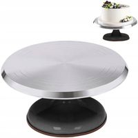 DUŻA PATERA OBROTOWA TALERZ METALOWA PROFESJONALNA NA TORT CIASTO 31 cm