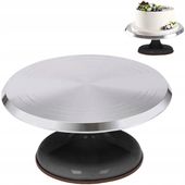 DUŻA PATERA OBROTOWA TALERZ METALOWA PROFESJONALNA NA TORT CIASTO 31 cm