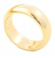 Złota Obrączka stal chirurgiczna r19