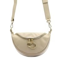 Skórzana stylowa damska listonoszka przez ramię