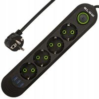 PRZEDŁUŻACZ LISTWA ZASILAJĄCA WŁĄCZNIK 3x USB 4 GNIAZDA 5m