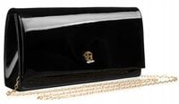 Damska torebka wizytowa kopertówka Rovicky elegancka z łańcuszkiem na ramię