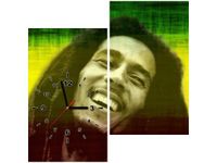 60X60CM ZEGAR BOB MARLEY OBRAZ DREWNO ŚCIAN KWADRAT