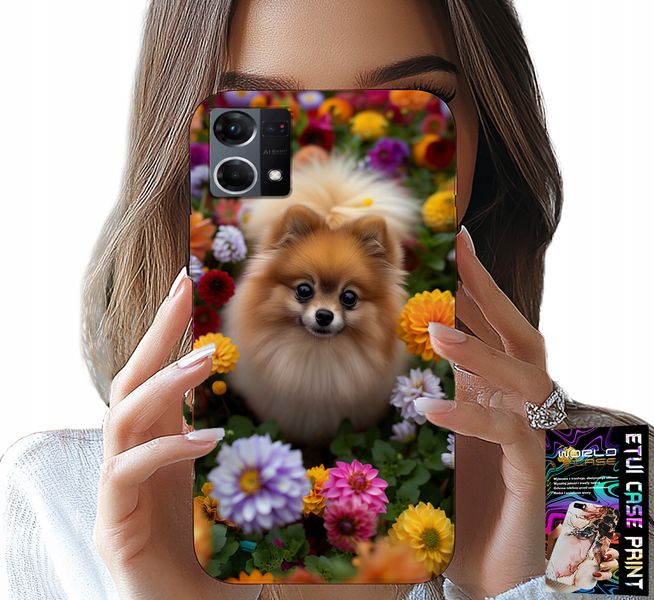 ETUI DO OPPO RENO7 4G - SŁODKI PIESEK, POMERANIAN CASE + SZKŁO zdjęcie 1