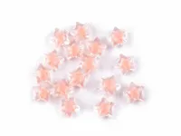 GWIAZDKI Z EFEKTEM KOLORU MORELOWE 11MM 10SZT