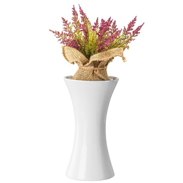 Wazon Ceramiczny Klepsydra Biały flakon zdjęcie 7