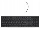 Klawiatura USB Dell KB216 czarna QWERTY US Polski Układ - bez naklejek